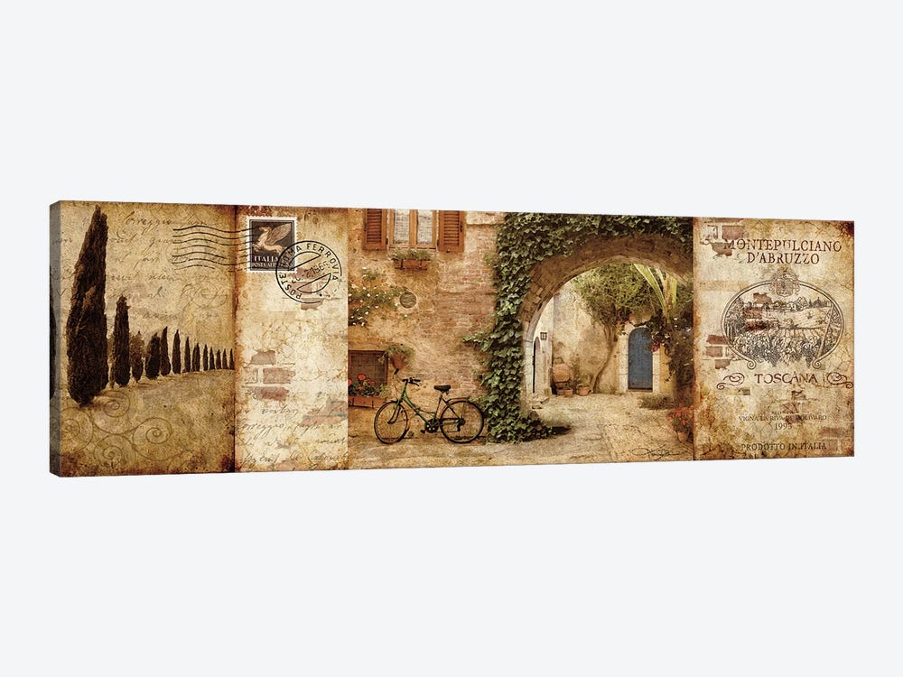 Tuscan Courtyard by Keith Mallett 1-piece Canvas Artwork