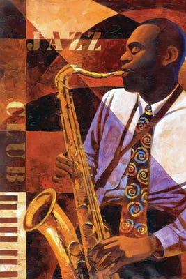 Jazz Club Canvas Print by Keith Mallett | iCanvas