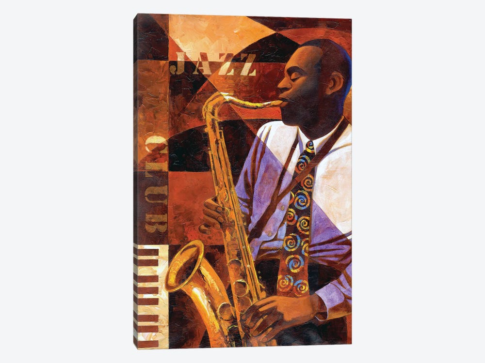 Jazz Club 1-piece Canvas Print
