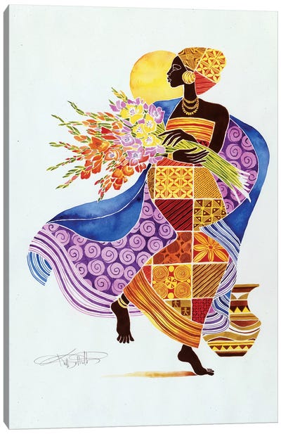 Kikora Canvas Art Print - African Heritage Art