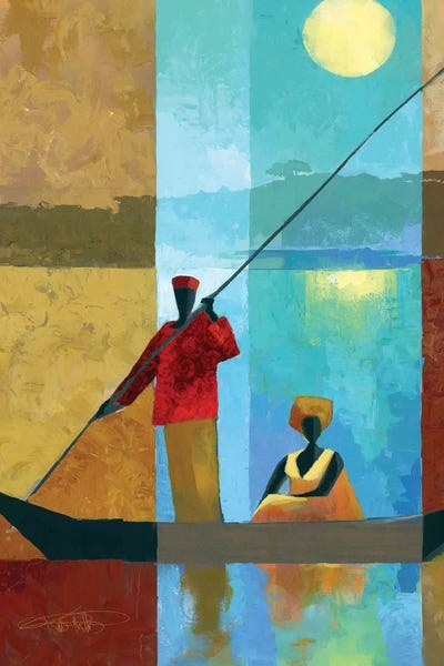 Couples: On The River II by Keith Mallett
