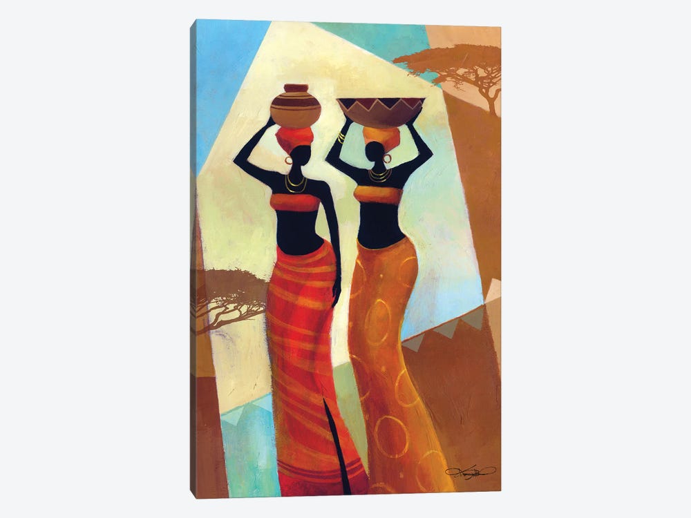 Sisters by Keith Mallett 1-piece Canvas Print