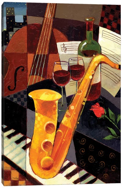Rendezvous Canvas Art Print - Jazz Music