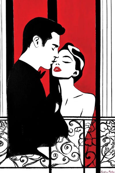 Kristina Mallen: Lovers In A Parisian Window by Kristina Mallen