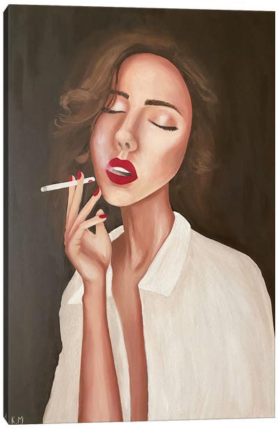 Juli Fume Canvas Art Print - Kristina Malashchenko