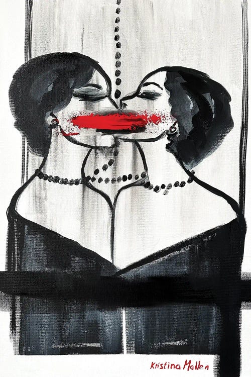 The Last Kiss Till Death Do Us Part by Kristina Mallen wall art
