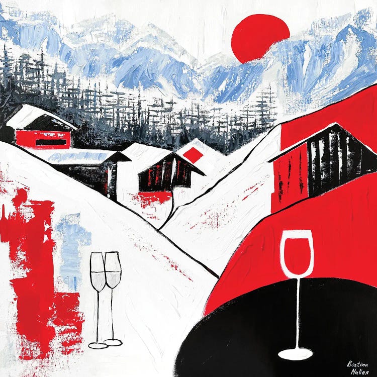 Après-Ski À Courchevel by Kristina Mallen wall art