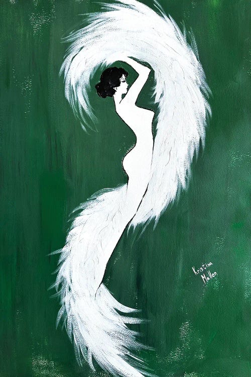 Burlesque Muse by Kristina Mallen wall art
