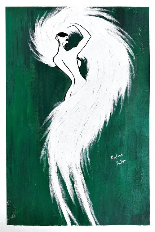 Feathered Diva by Kristina Mallen wall art