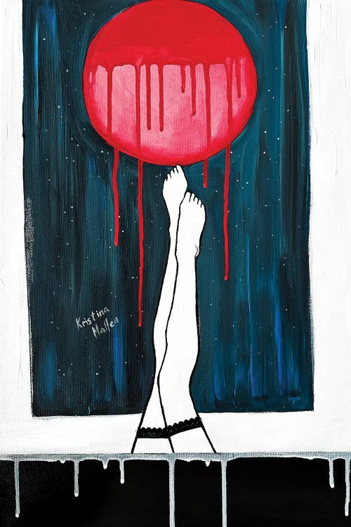 Under The Red Moon by Kristina Mallen wall art