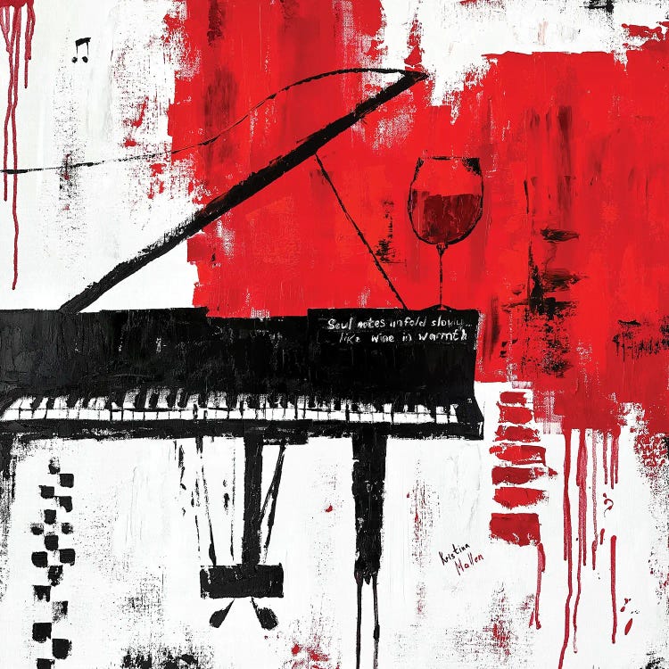 Soul Notes Unfold Slowly Like Wine In Warmth by Kristina Mallen wall art