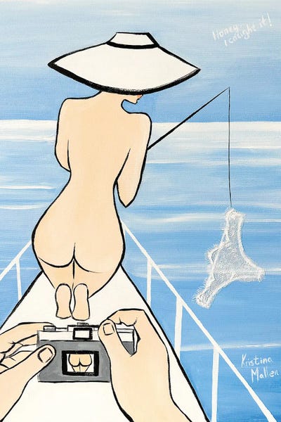 Catch Of The Day by Kristina Mallen canvas print