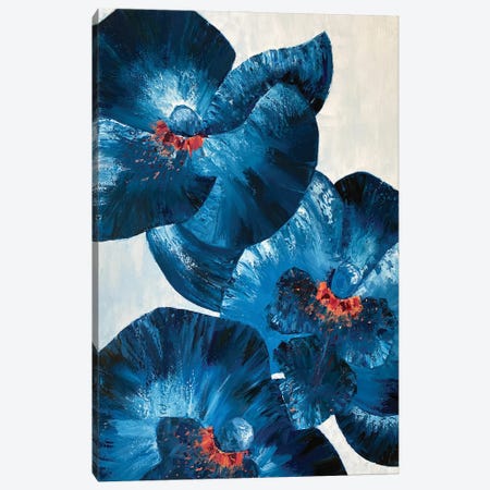 Blue Orchids Canvas Print #KMC1} by Kristina Malashchenko Canvas Wall Art