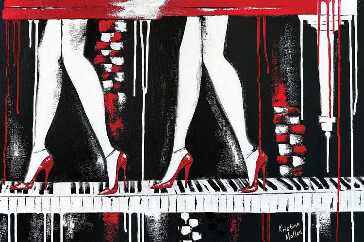 The Grand Piano Heist by Kristina Mallen wall art