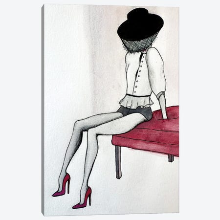 Mademoiselle Colette Canvas Print #KMC24} by Kristina Malashchenko Canvas Art Print