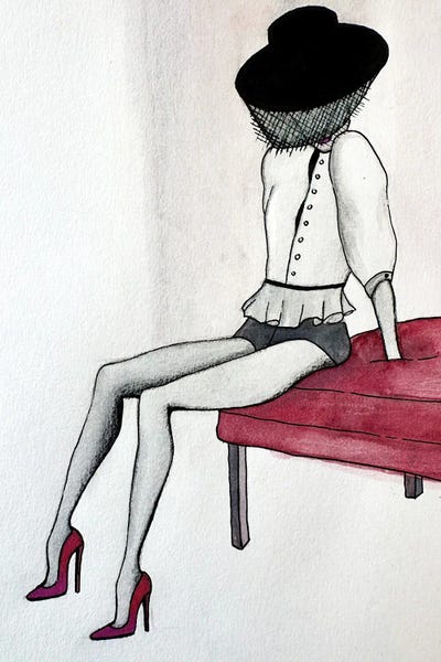 Women's Tops: Mademoiselle Colette by Kristina Mallen