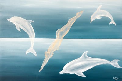 All Purples - Canvas Prints: The Endorphin Dive by Kristina Mallen