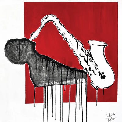 Canvas Print: The Manhattan Saxophonis by Kristina Mallen - thumbnail
