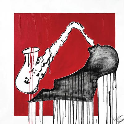 Kristina Mallen - Framed Fine Art Prints: Her Private Sax Solo by Kristina Mallen