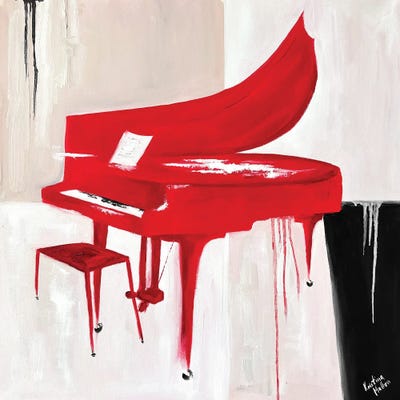 Kristina Mallen - Framed Fine Art Prints: Tango Of The Red Piano by Kristina Mallen