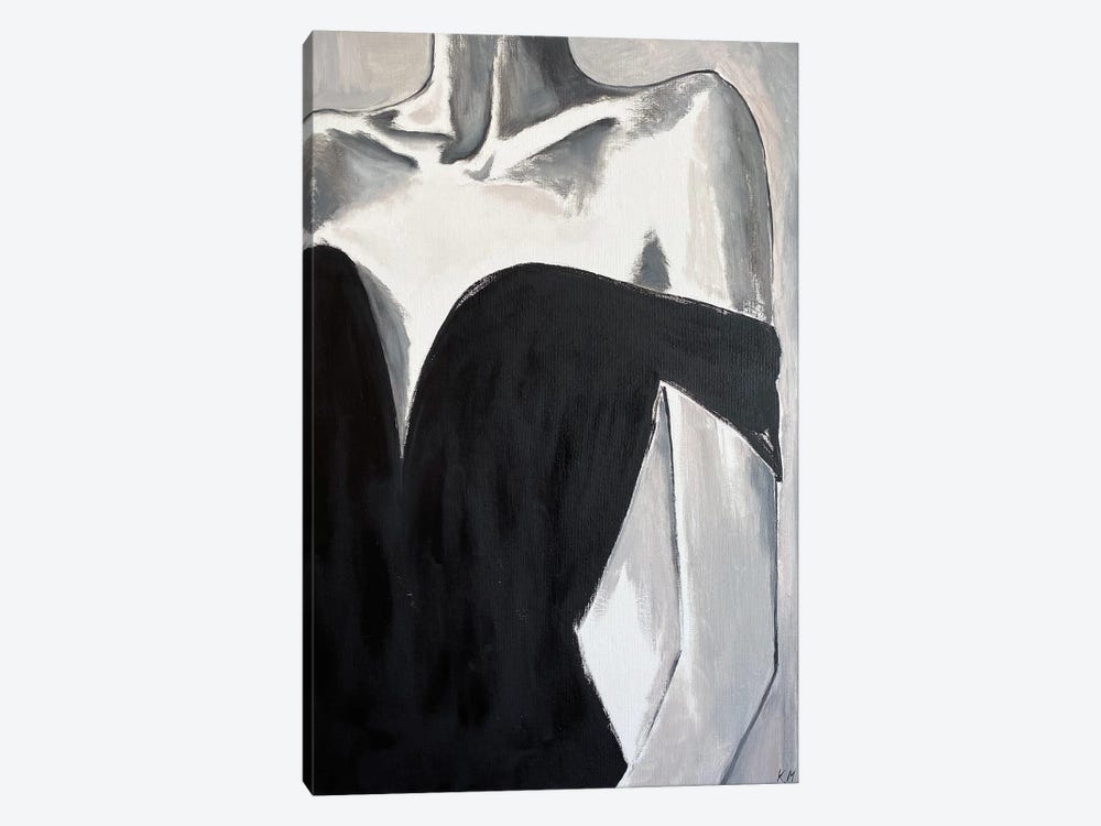 Little Black Dress by Kristina Malashchenko 1-piece Canvas Art Print
