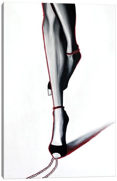 Elegant Catwalk Canvas Art Print - Legs