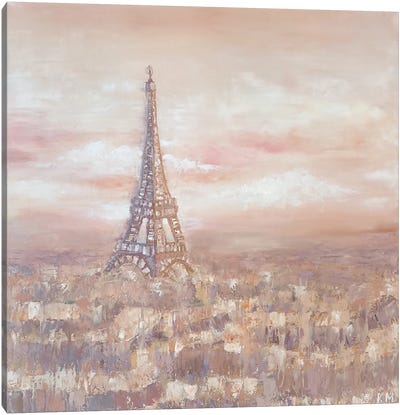 Dawn In Paris Canvas Art Print - Kristina Malashchenko