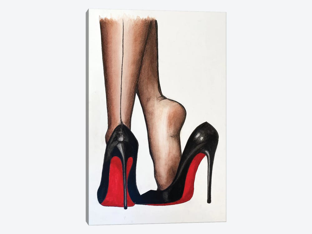 Stockings And Heels by Kristina Malashchenko 1-piece Canvas Art Print