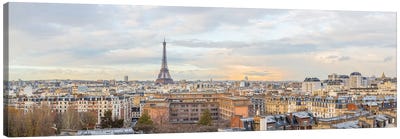 Paris Eiffel Tower Panorama Canvas Art Print - Karen Mandau