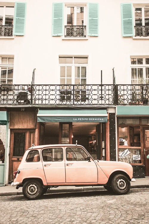 Pink Car In Paris