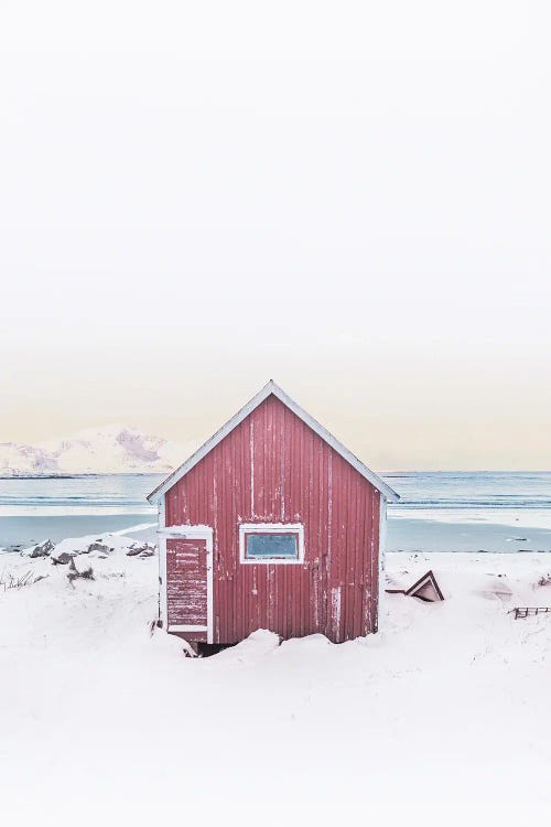 Pink Scandinavian Cabin