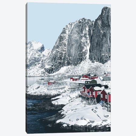 Scandinavian Winter Landscape Norway Canvas Print #KMD135} by Karen Mandau Canvas Art Print