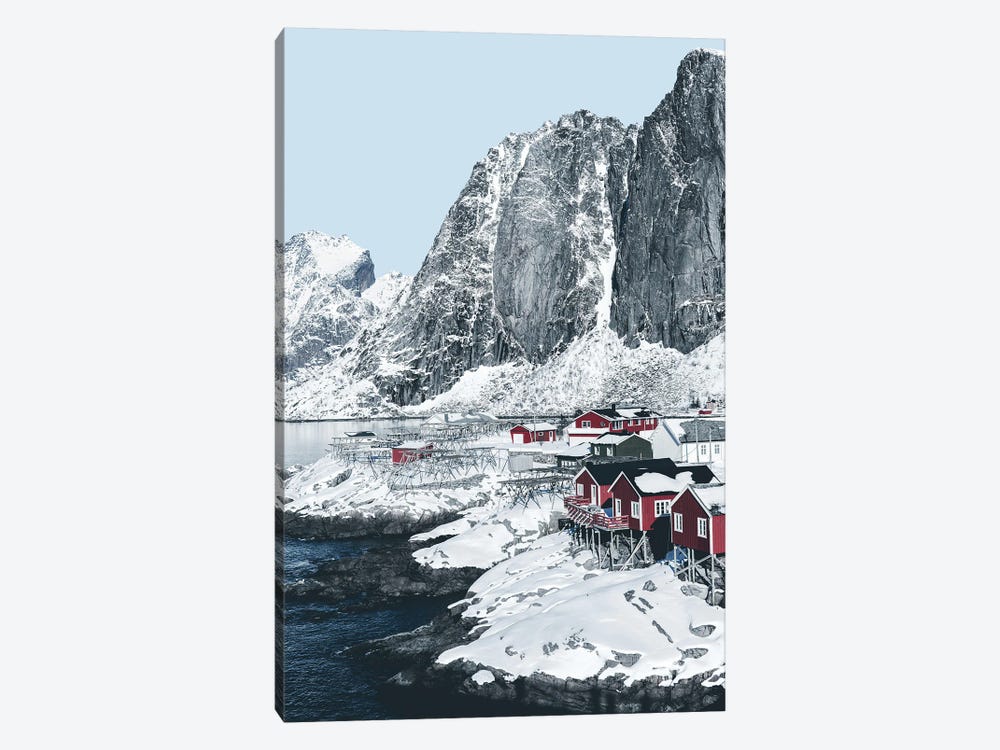 Scandinavian Winter Landscape Norway by Karen Mandau 1-piece Canvas Wall Art