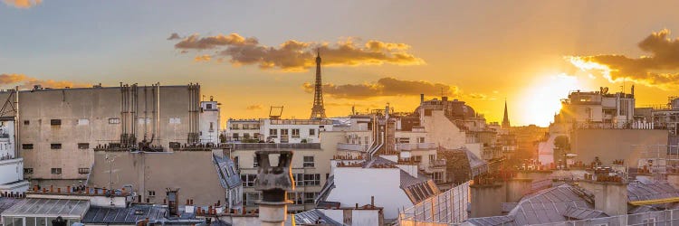 Paris Panorama In The Sunset by Karen Mandau wall art