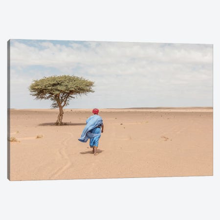 Bedouin Walking In The Desert Canvas Print #KMD15} by Karen Mandau Canvas Print