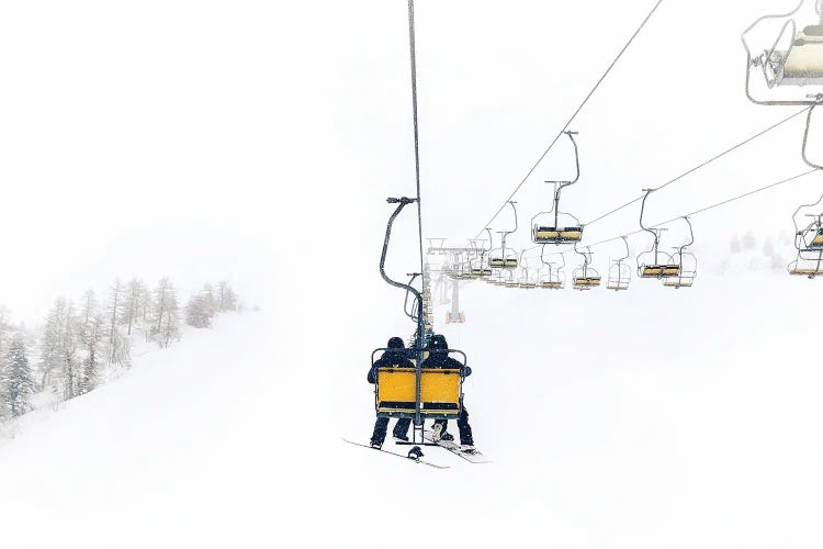 Yellow Ski Lift