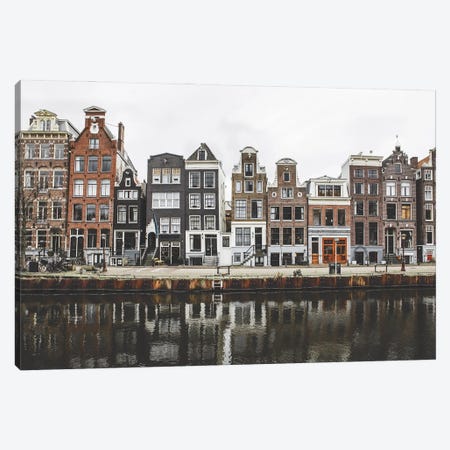 Amsterdam Gracht Canvas Print #KMD169} by Karen Mandau Canvas Print