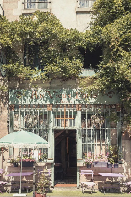 Au Vieux Paris d'Arcole The Oldest Parisian Restaurant by Karen Mandau wall art
