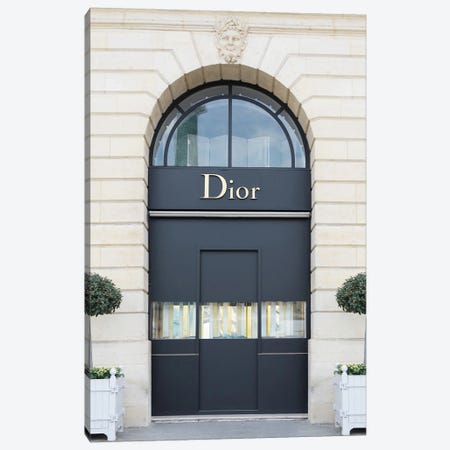 Dior Boutique Paris Canvas Print #KMD174} by Karen Mandau Art Print
