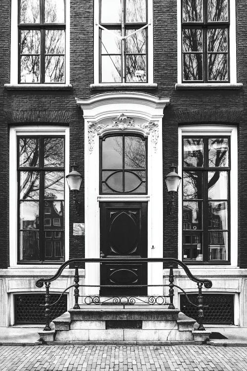 Amsterdam Door Black And White