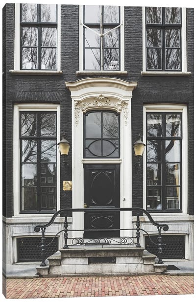 Amsterdam Door Canvas Art Print - Karen Mandau
