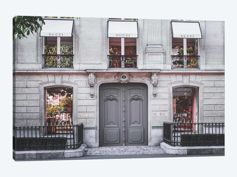 Gucci Storefront Paris by Karen Mandau 1-piece Art Print
