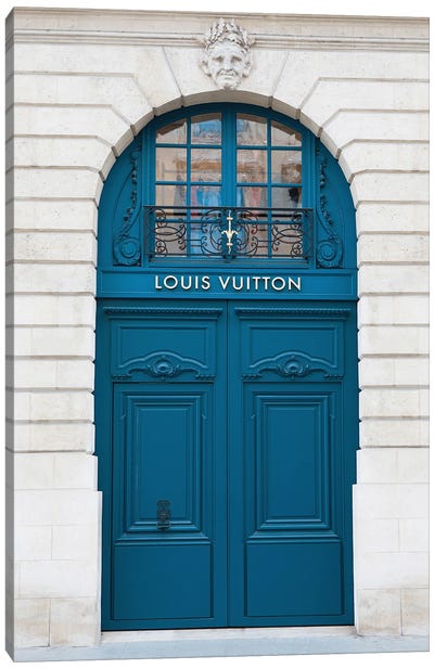 Louis Vuitton Door Paris Vendôme Canvas Art Print - Karen Mandau