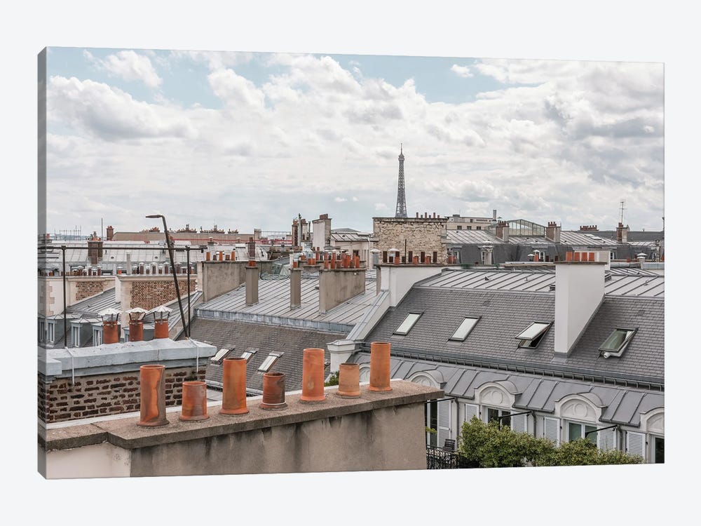 Paris Rooftops by Karen Mandau 1-piece Canvas Art Print