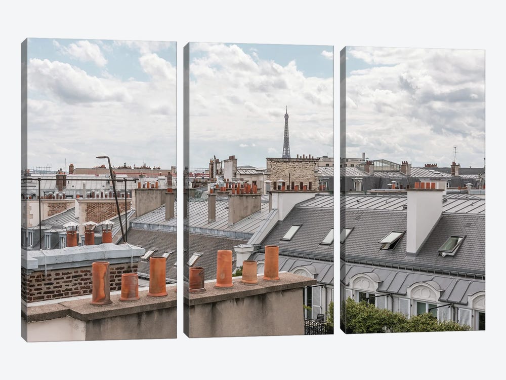 Paris Rooftops by Karen Mandau 3-piece Art Print