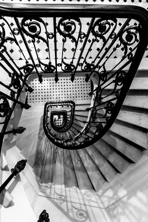 Black And White Staircase by Karen Mandau wall art