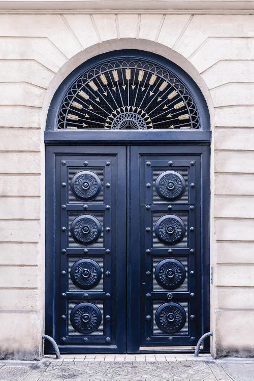 Blue Door In Paris by Karen Mandau wall art