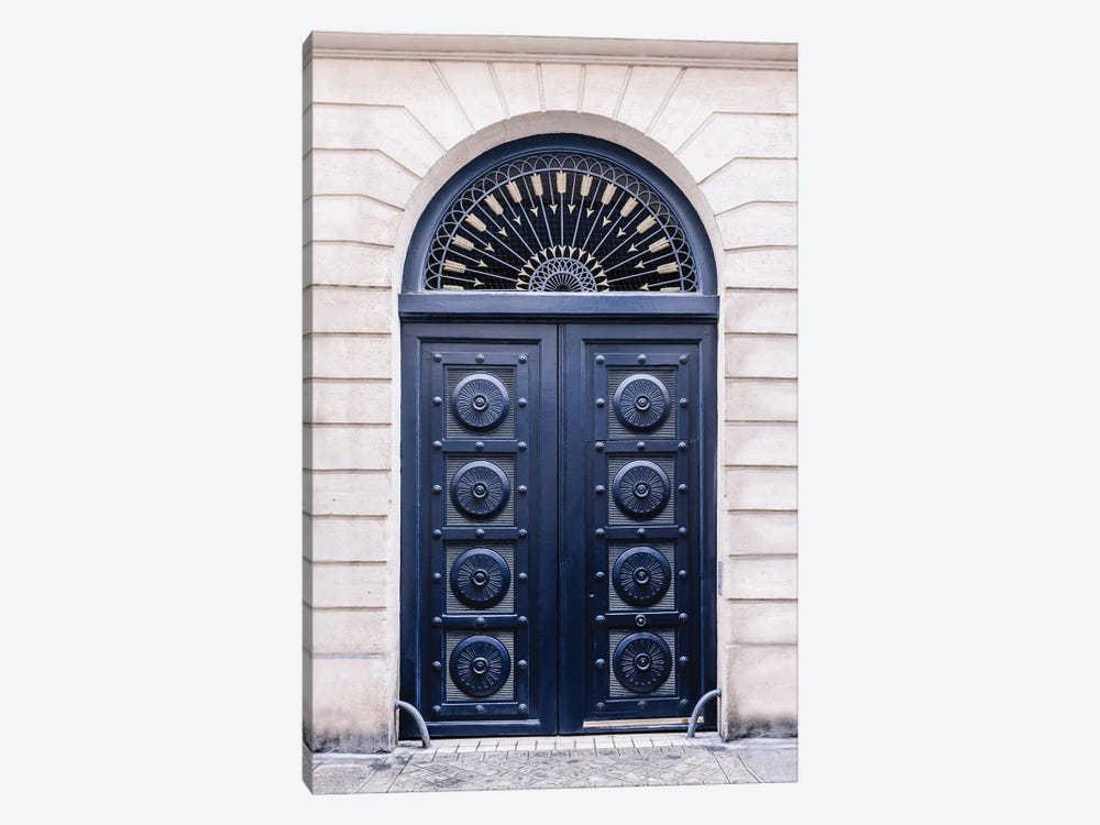 Blue Door In Paris by Karen Mandau 1-piece Canvas Artwork