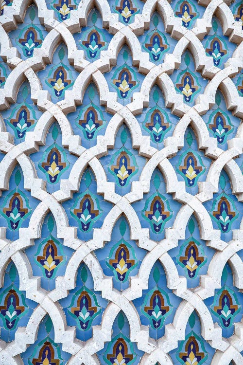 Blue Moroccan Mosaic by Karen Mandau wall art