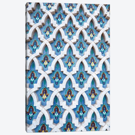 Blue Moroccan Mosaic Canvas Print #KMD26} by Karen Mandau Canvas Wall Art